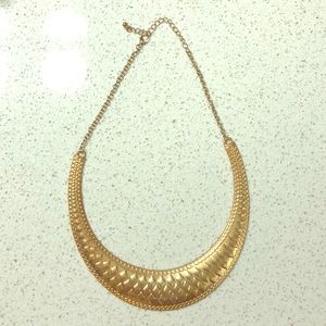 Tribal gold necklace